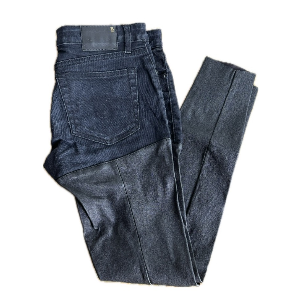 R13 BLACK LEATHER CHAPS